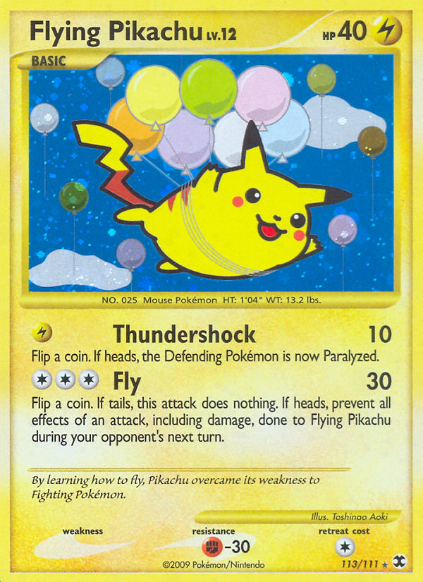 Flying Pikachu (113/111) [Platinum: Rising Rivals] | Exor Games New Glasgow