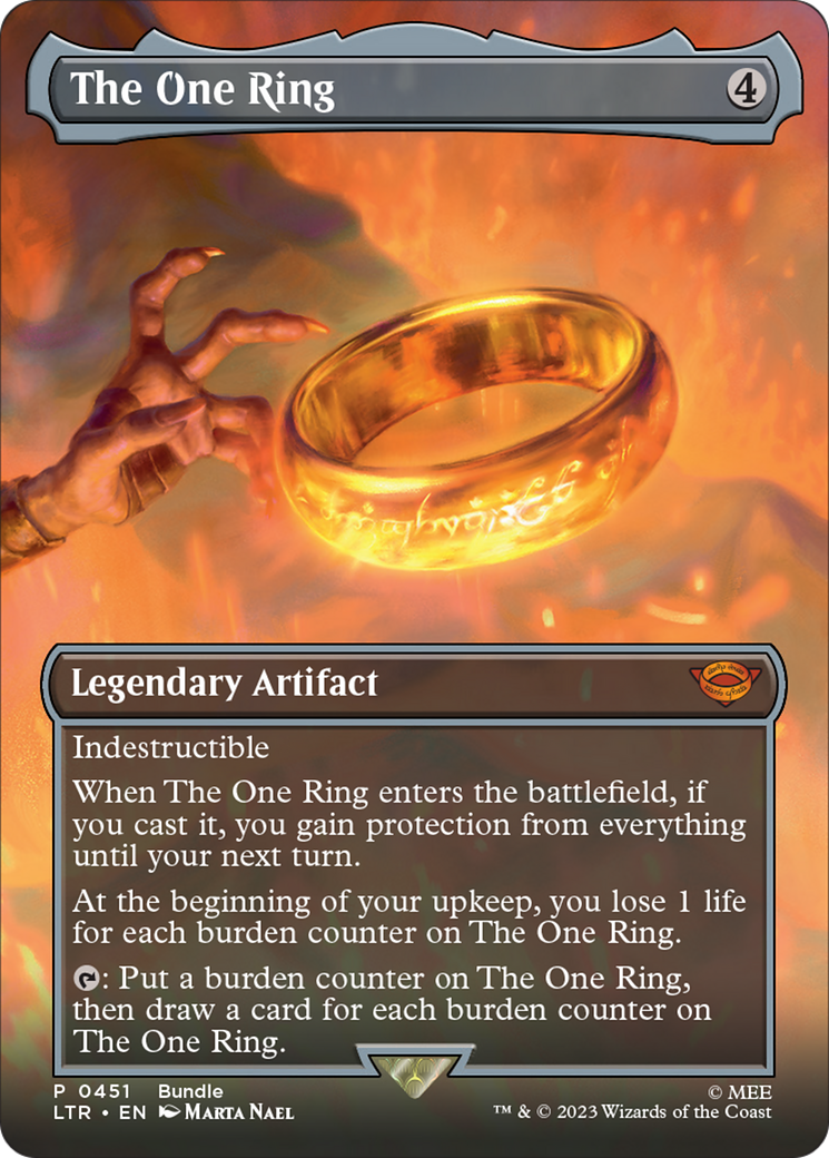The One Ring (Borderless Alternate Art) [The Lord of the Rings: Tales of Middle-Earth] | Exor Games New Glasgow