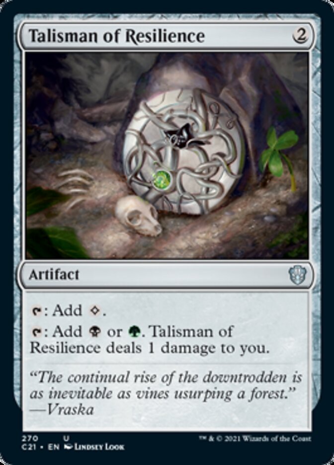 Talisman of Resilience [Commander 2021] | Exor Games New Glasgow