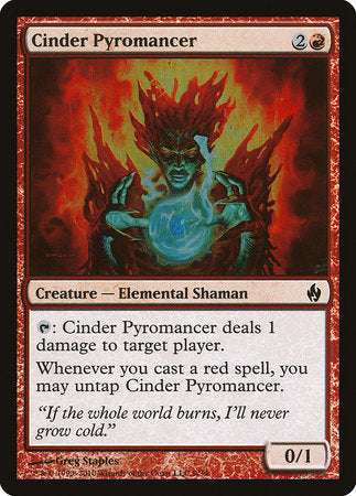 Cinder Pyromancer [Premium Deck Series: Fire and Lightning] | Exor Games New Glasgow