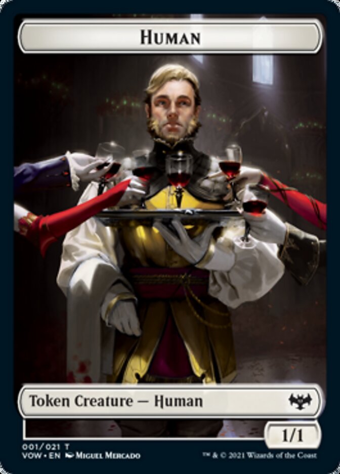 Human Token (001) [Innistrad: Crimson Vow Tokens] | Exor Games New Glasgow