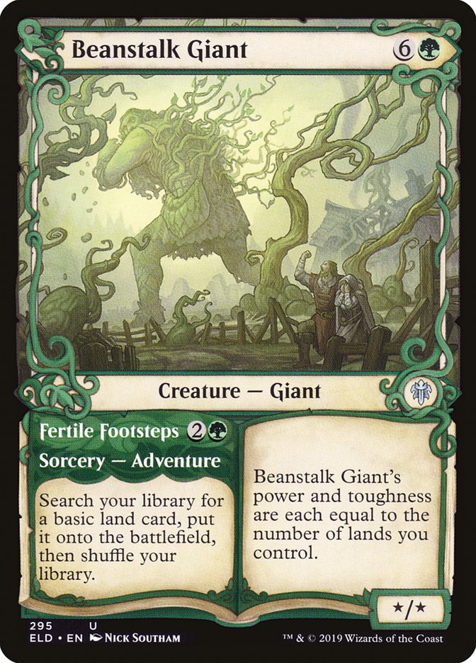 Beanstalk Giant // Fertile Footsteps (Showcase) [Throne of Eldraine] | Exor Games New Glasgow