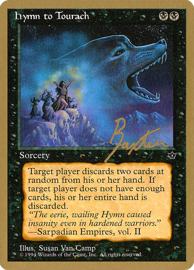 Hymn to Tourach (Wolf) (George Baxter) [Pro Tour Collector Set] | Exor Games New Glasgow