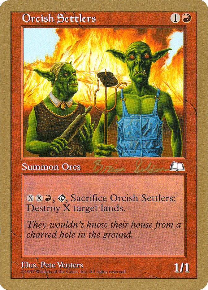 Orcish Settlers (Brian Selden) [World Championship Decks 1998] | Exor Games New Glasgow