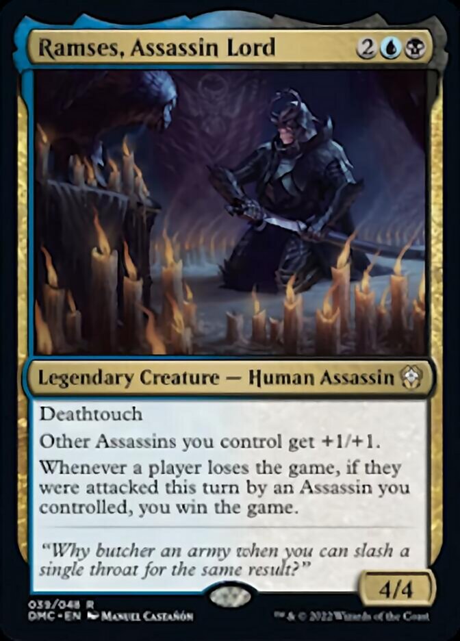 Ramses, Assassin Lord [Dominaria United Commander] | Exor Games New Glasgow