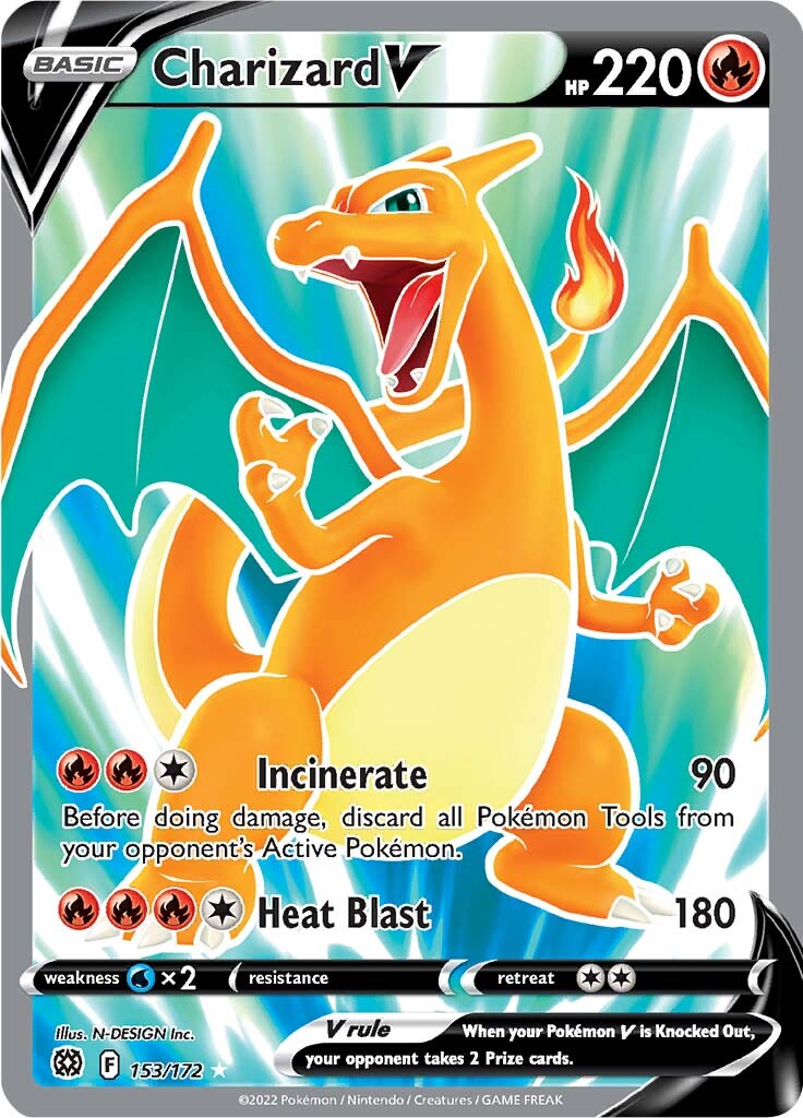 Charizard V (153/172) [Sword & Shield: Brilliant Stars] | Exor Games New Glasgow