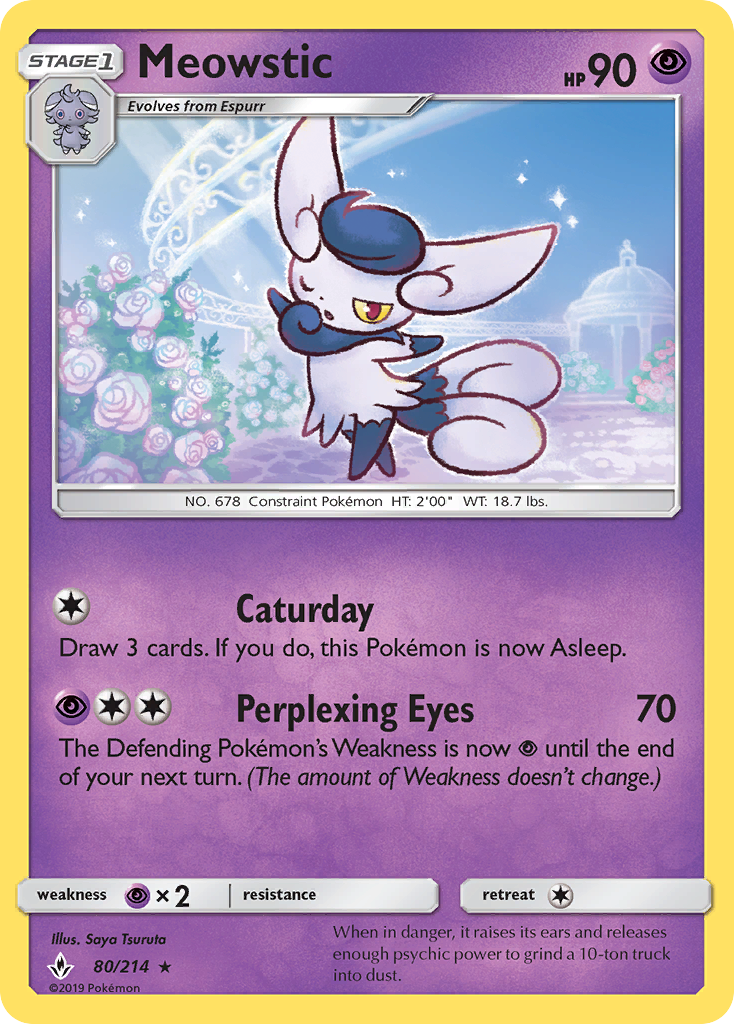 Meowstic (80/214) [Sun & Moon: Unbroken Bonds] | Exor Games New Glasgow