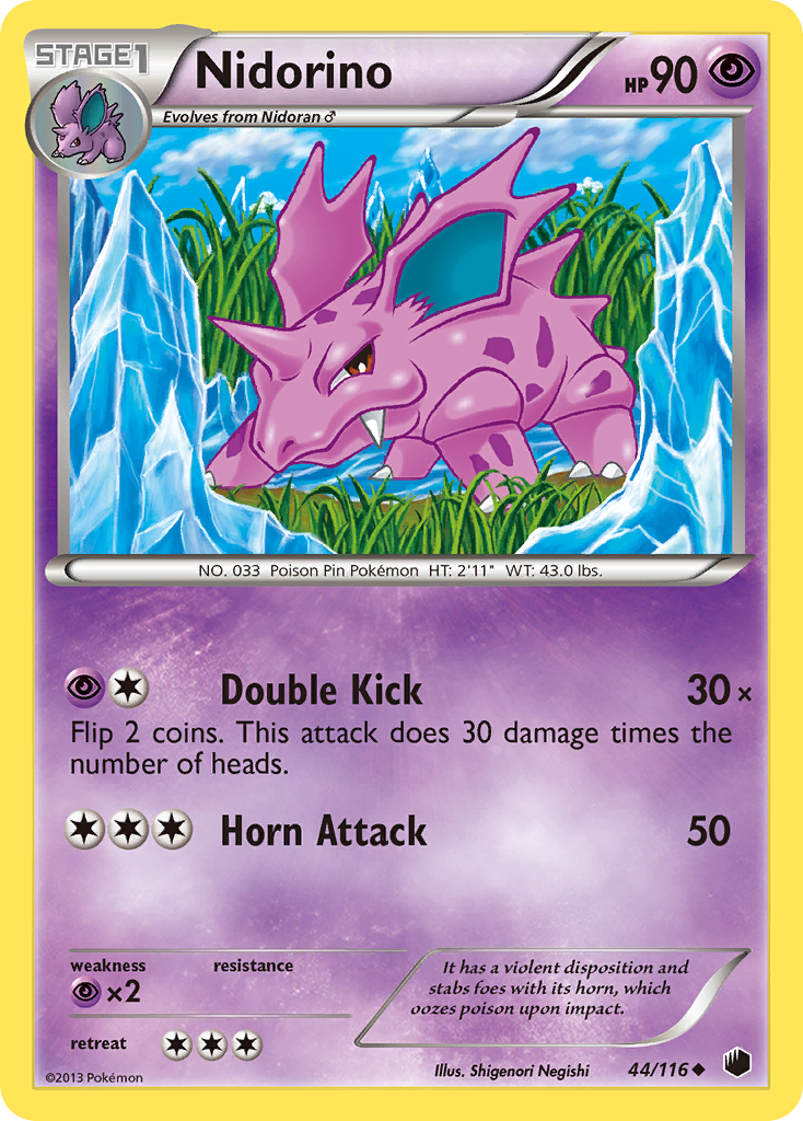 Nidorino (44/116) [Black & White: Plasma Freeze] | Exor Games New Glasgow