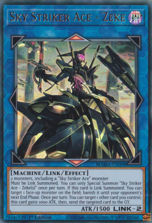 Sky Striker Ace - Zeke [MAMA-EN008] Ultra Rare | Exor Games New Glasgow