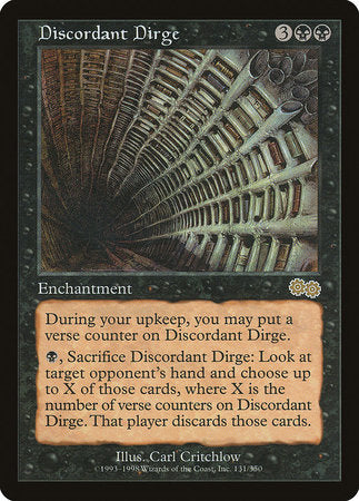 Discordant Dirge [Urza's Saga] | Exor Games New Glasgow