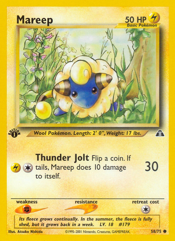 Mareep (58/75) [Neo Discovery 1st Edition] | Exor Games New Glasgow