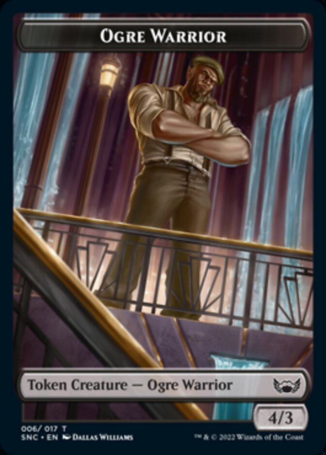 Ogre Warrior // Angel Double-sided Token [Streets of New Capenna Tokens] | Exor Games New Glasgow