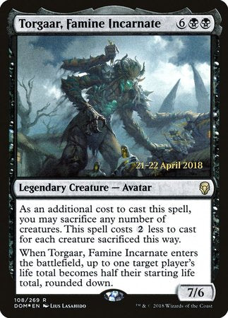 Torgaar, Famine Incarnate [Dominaria Promos] | Exor Games New Glasgow