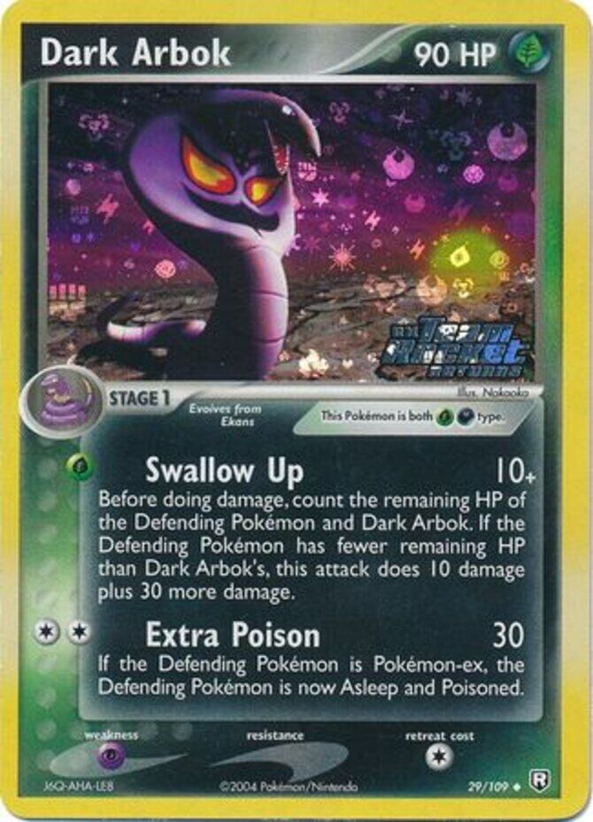 Dark Arbok (29/109) (Stamped) [EX: Team Rocket Returns] | Exor Games New Glasgow