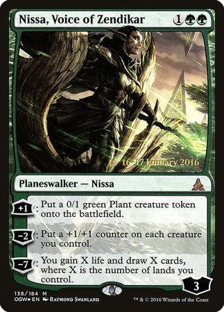 Nissa, Voice of Zendikar [Oath of the Gatewatch Promos] | Exor Games New Glasgow