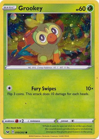 Grookey (010/202) (Cosmos Holo) [Sword & Shield: Base Set] | Exor Games New Glasgow