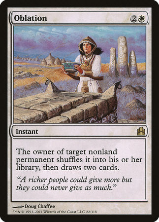 Oblation [Commander 2011] | Exor Games New Glasgow