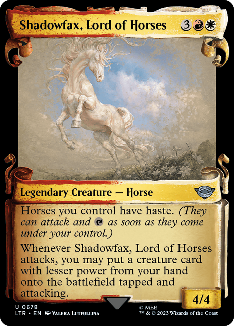 Shadowfax, Lord of Horses [The Lord of the Rings: Tales of Middle-Earth Showcase Scrolls] | Exor Games New Glasgow