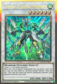 Stardust Charge Warrior [MAGO-EN029] Gold Rare | Exor Games New Glasgow