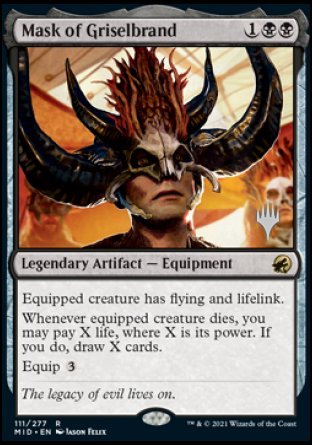 Mask of Griselbrand (Promo Pack) [Innistrad: Midnight Hunt Promos] | Exor Games New Glasgow