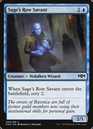 Sage's Row Savant [Ravnica Allegiance] | Exor Games New Glasgow