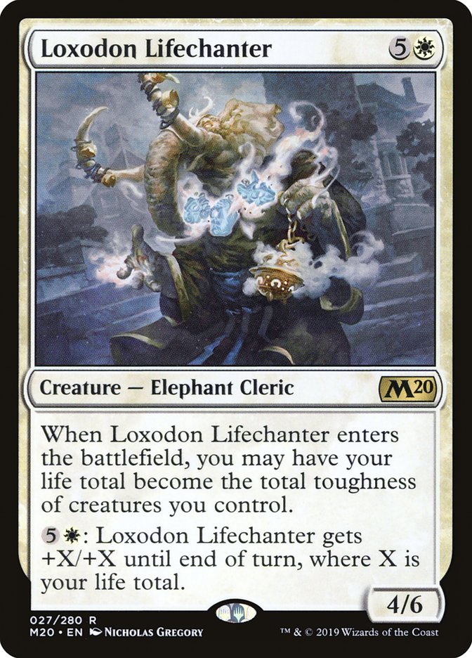 Loxodon Lifechanter [Core Set 2020] | Exor Games New Glasgow