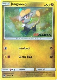 Jangmo-o (75/111) (Cosmos Holo) (EB Games Promo) [Sun & Moon: Crimson Invasion] | Exor Games New Glasgow