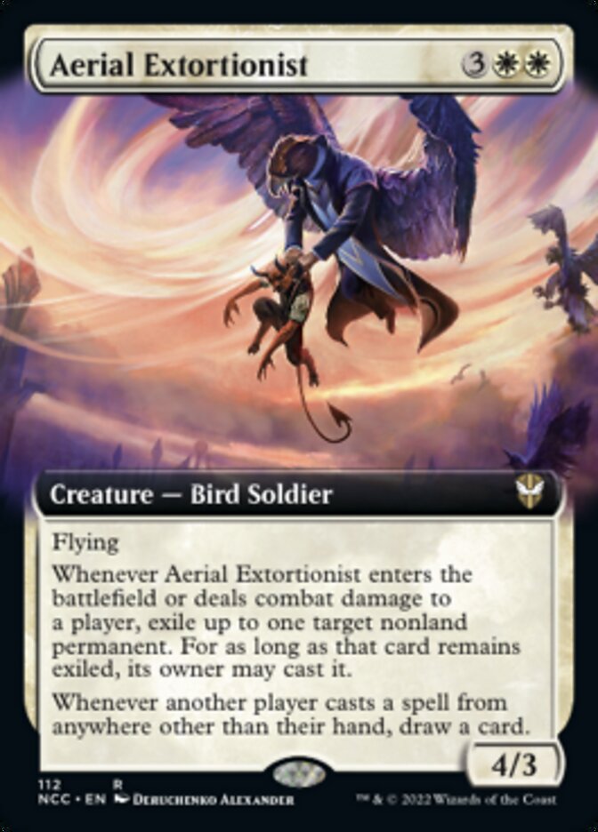 Aerial Extortionist (Extended Art) [Streets of New Capenna Commander] | Exor Games New Glasgow