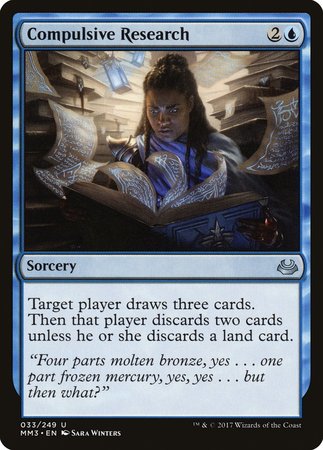 Compulsive Research [Modern Masters 2017] | Exor Games New Glasgow