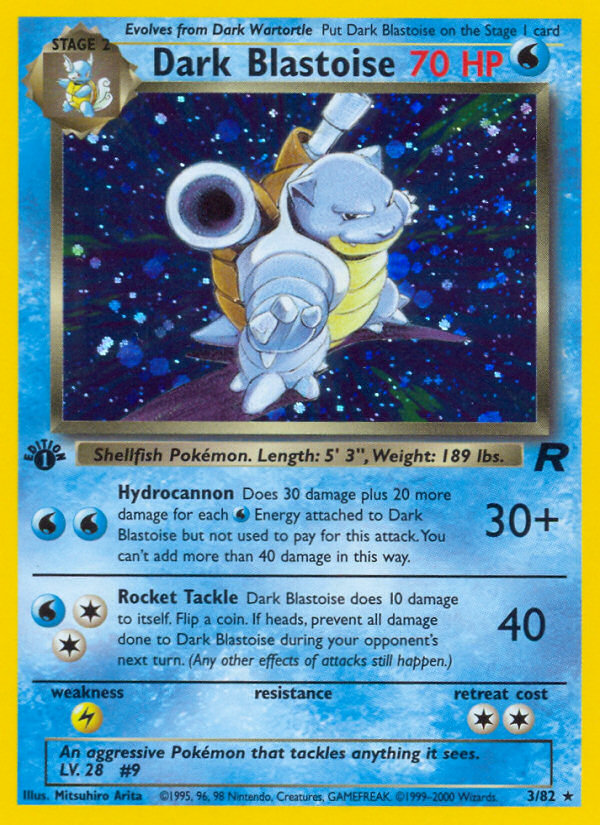 Dark Blastoise (3/82) [Team Rocket 1st Edition] | Exor Games New Glasgow