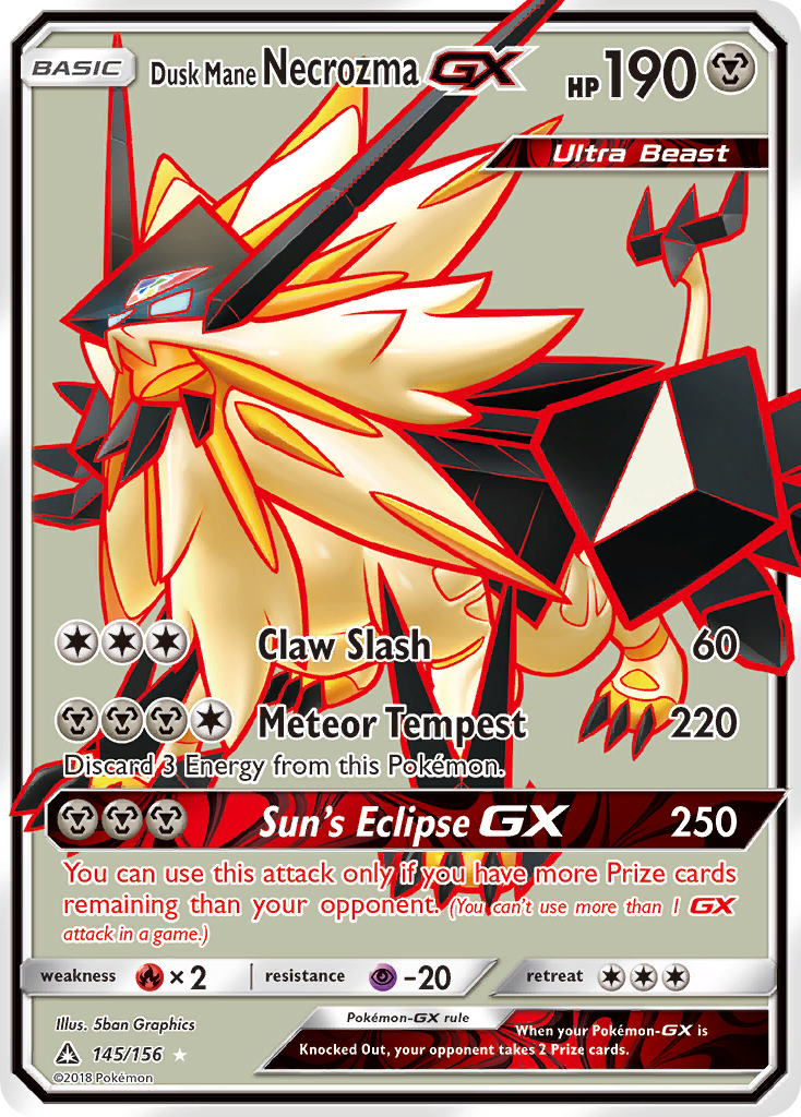 Dusk Mane Necrozma GX (145/156) [Sun & Moon: Ultra Prism] | Exor Games New Glasgow