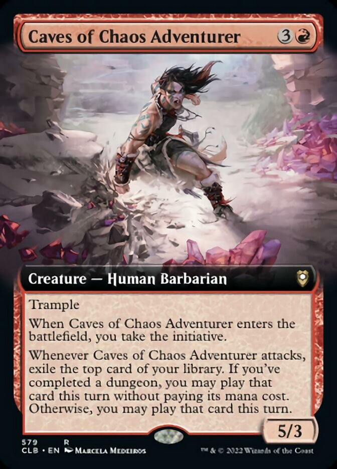 Caves of Chaos Adventurer (Extended Art) [Commander Legends: Battle for Baldur's Gate] | Exor Games New Glasgow