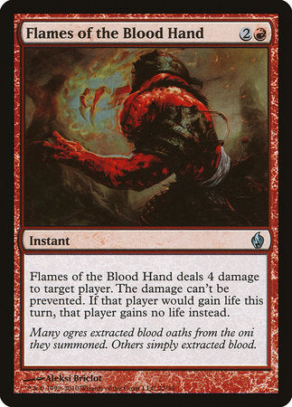 Flames of the Blood Hand [Premium Deck Series: Fire and Lightning] | Exor Games New Glasgow