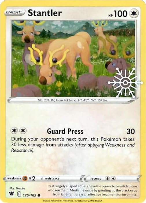 Stantler (125/189) (Holiday Calendar) [Sword & Shield: Astral Radiance] | Exor Games New Glasgow