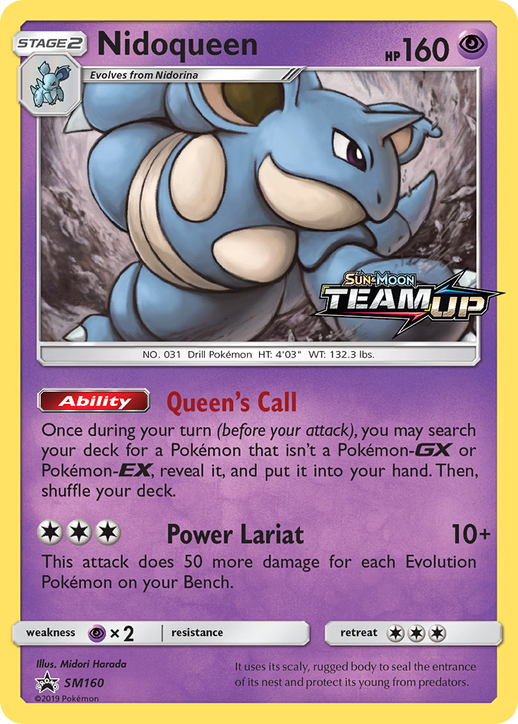 Nidoqueen (SM160) [Sun & Moon: Black Star Promos] | Exor Games New Glasgow