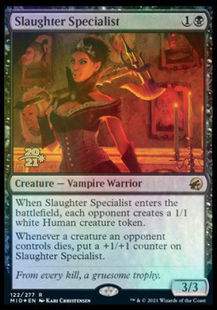 Slaughter Specialist [Innistrad: Midnight Hunt Prerelease Promos] | Exor Games New Glasgow