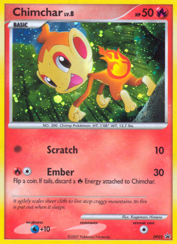 Chimchar (DP02) [Diamond & Pearl: Black Star Promos] | Exor Games New Glasgow