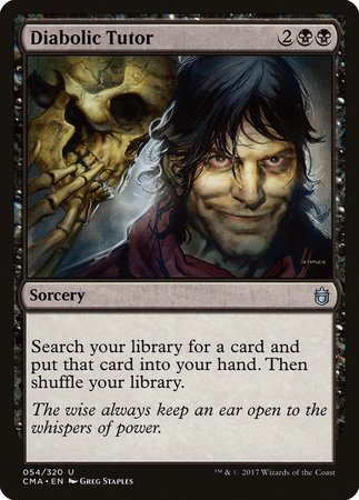 Diabolic Tutor [Commander Anthology] | Exor Games New Glasgow