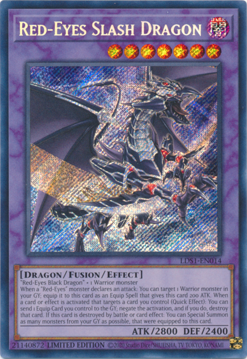 Red-Eyes Slash Dragon [LDS1-EN014] Secret Rare | Exor Games New Glasgow