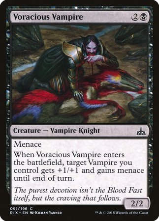 Voracious Vampire [Rivals of Ixalan] | Exor Games New Glasgow