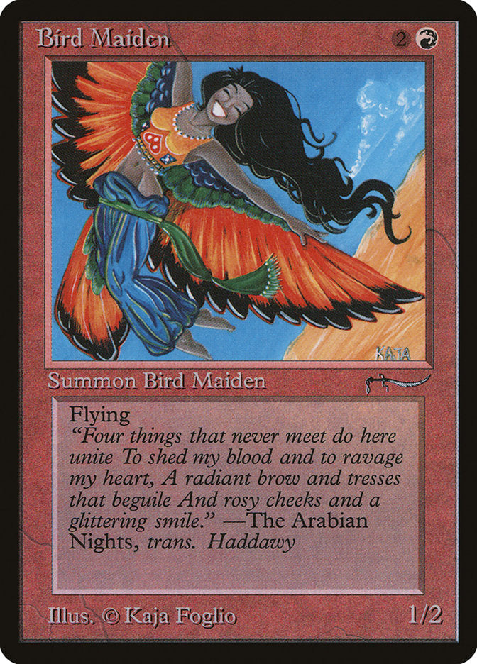 Bird Maiden (Dark Mana Cost) [Arabian Nights] | Exor Games New Glasgow