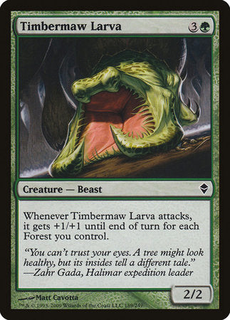 Timbermaw Larva [Zendikar] | Exor Games New Glasgow