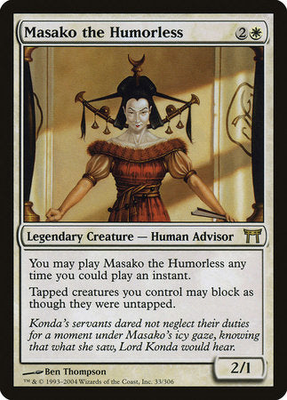 Masako the Humorless [Champions of Kamigawa] | Exor Games New Glasgow