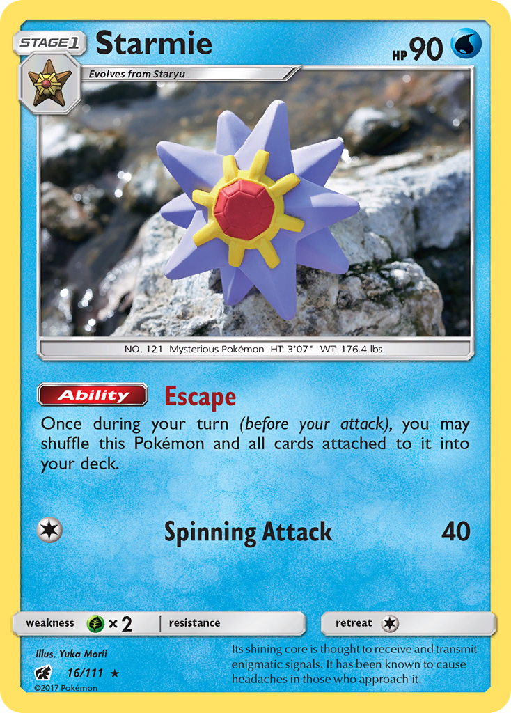 Starmie (16/111) [Sun & Moon: Crimson Invasion] | Exor Games New Glasgow