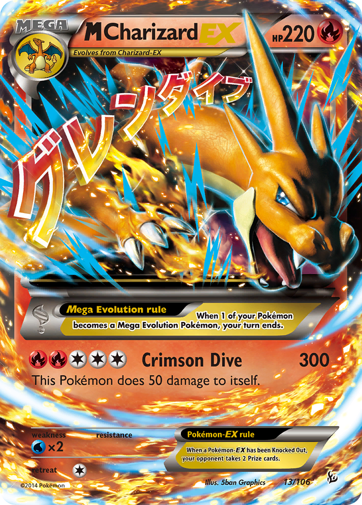 M Charizard EX (13/106) [XY: Flashfire] | Exor Games New Glasgow