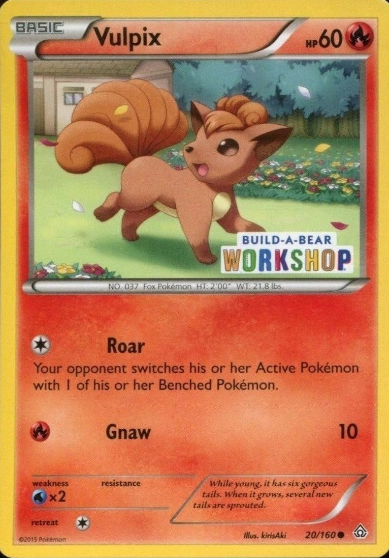 Vulpix (20/160) (Build A Bear Workshop Exclusive) [XY: Primal Clash] | Exor Games New Glasgow