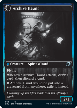 Overwhelmed Archivist // Archive Haunt [Innistrad: Double Feature] | Exor Games New Glasgow