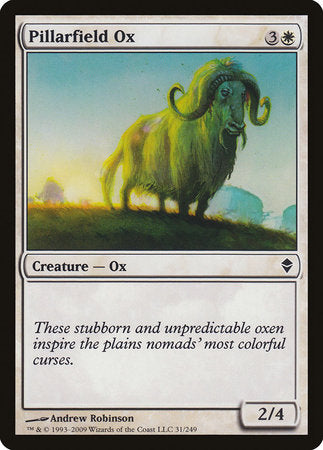 Pillarfield Ox [Zendikar] | Exor Games New Glasgow