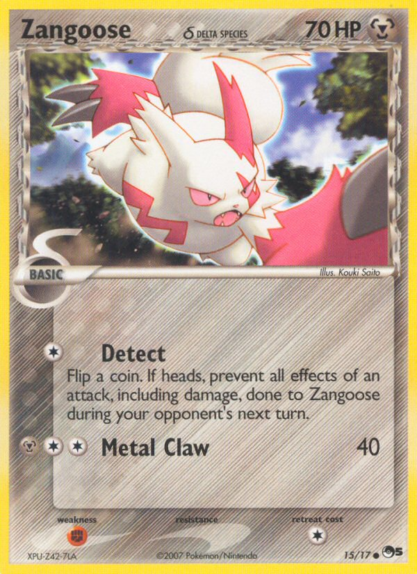 Zangoose (15/17) (Delta Species) [POP Series 5] | Exor Games New Glasgow