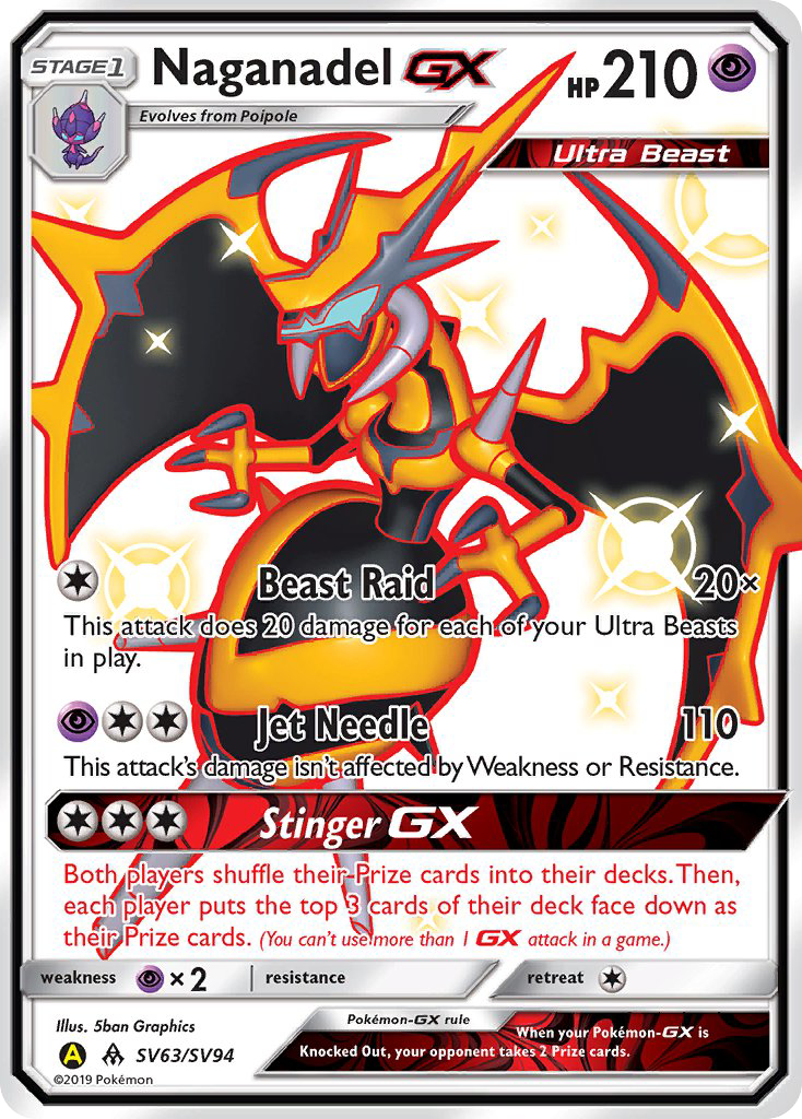 Naganadel GX (SV63/SV94) [Sun & Moon: Hidden Fates - Shiny Vault] | Exor Games New Glasgow